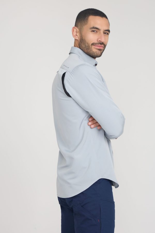 4.- GM001 Kiruna_Light Grey CAMISA OXWEAR KIRUNA