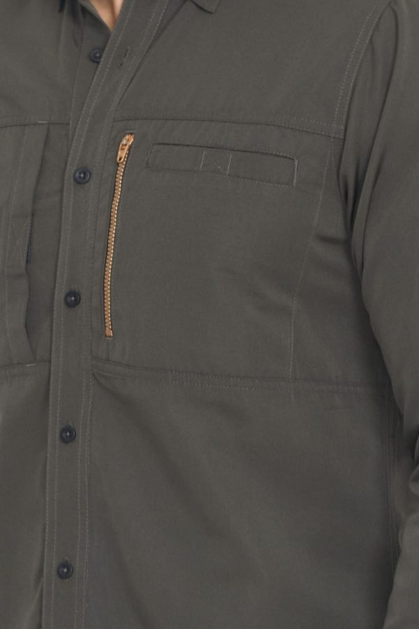 5.- GM001 Kiruna_Dark Green CAMISA OXWEAR KIRUNA